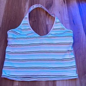 striped hollister crop top